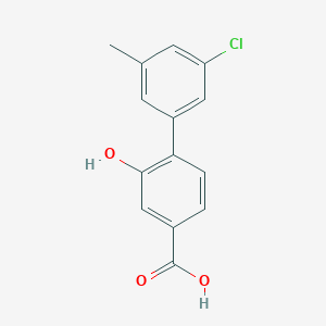 4-(3-Chloro-5-methylphenyl)-3-hydroxybenzoic acid