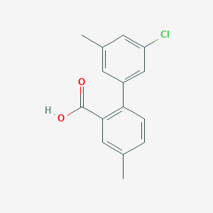 2-(3-Chloro-5-methylphenyl)-5-methylbenzoic acid, 95%