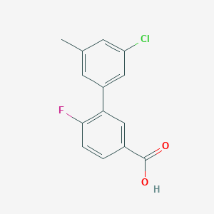 3-(3-Chloro-5-methylphenyl)-4-fluorobenzoic acid