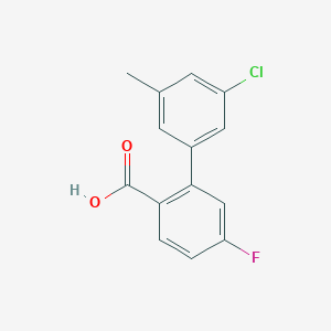 2-(3-Chloro-5-methylphenyl)-4-fluorobenzoic acid