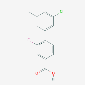 4-(3-Chloro-5-methylphenyl)-3-fluorobenzoic acid