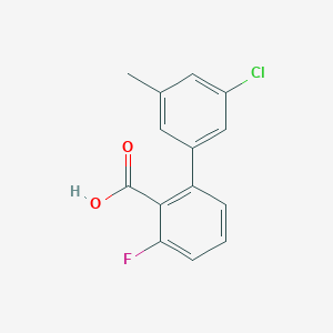 2-(3-Chloro-5-methylphenyl)-6-fluorobenzoic acid, 95%