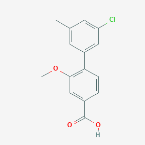 4-(3-Chloro-5-methylphenyl)-3-methoxybenzoic acid