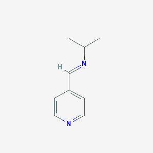 molecular formula C9H12N2 B064035 N-propan-2-yl-1-pyridin-4-ylmethanimine CAS No. 165806-98-4