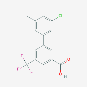 3-(3-Chloro-5-methylphenyl)-5-trifluoromethylbenzoic acid, 95%