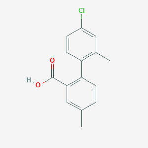 2-(4-Chloro-2-methylphenyl)-5-methylbenzoic acid, 95%