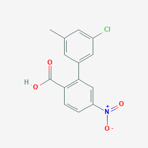 2-(3-Chloro-5-methylphenyl)-4-nitrobenzoic acid