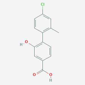 4-(4-Chloro-2-methylphenyl)-3-hydroxybenzoic acid