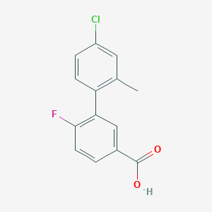 3-(4-Chloro-2-methylphenyl)-4-fluorobenzoic acid