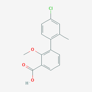 3-(4-Chloro-2-methylphenyl)-2-methoxybenzoic acid