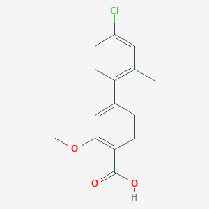 4-(4-Chloro-2-methylphenyl)-2-methoxybenzoic acid, 95%