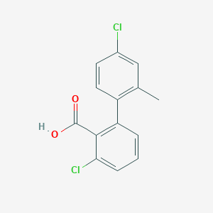 6-Chloro-2-(4-chloro-2-methylphenyl)benzoic acid, 95%