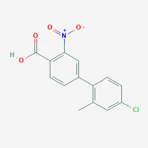 4-(4-Chloro-2-methylphenyl)-2-nitrobenzoic acid