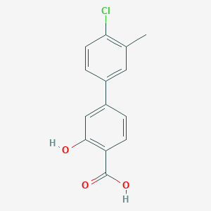 4-(4-Chloro-3-methylphenyl)-2-hydroxybenzoic acid