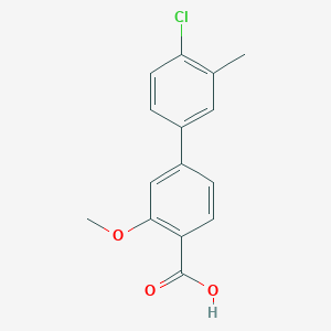 4-(4-Chloro-3-methylphenyl)-2-methoxybenzoic acid, 95%