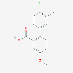 2-(4-Chloro-3-methylphenyl)-5-methoxybenzoic acid, 95%