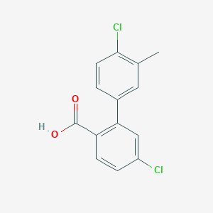 4-Chloro-2-(4-chloro-3-methylphenyl)benzoic acid, 95%