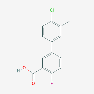 5-(4-Chloro-3-methylphenyl)-2-fluorobenzoic acid, 95%