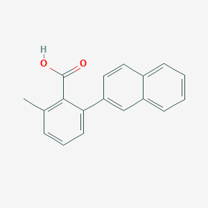 molecular formula C18H14O2 B6403767 2-Methyl-6-(naphthalen-2-yl)benzoic acid CAS No. 54811-41-5