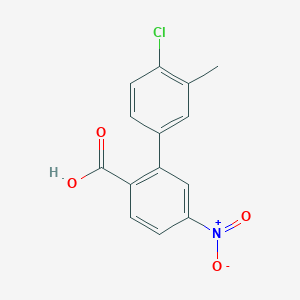 2-(4-Chloro-3-methylphenyl)-4-nitrobenzoic acid, 95%