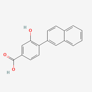 molecular formula C17H12O3 B6403803 3-Hydroxy-4-(naphthalen-2-YL)benzoic acid CAS No. 1261902-14-0