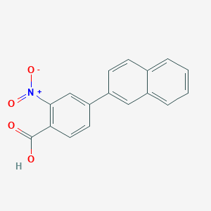 molecular formula C17H11NO4 B6403868 4-(Naphthalen-2-yl)-2-nitrobenzoic acid, 95% CAS No. 1195530-80-3