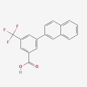 molecular formula C18H11F3O2 B6403898 3-(Naphthalen-2-yl)-5-trifluoromethylbenzoic acid, 95% CAS No. 1261959-06-1