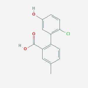 2-(2-Chloro-5-hydroxyphenyl)-5-methylbenzoic acid