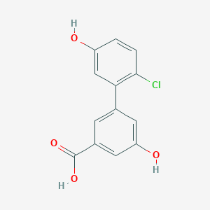 3-(2-Chloro-5-hydroxyphenyl)-5-hydroxybenzoic acid