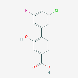 4-(3-Chloro-5-fluorophenyl)-3-hydroxybenzoic acid, 95%