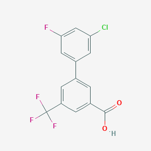 3-(3-Chloro-5-fluorophenyl)-5-trifluoromethylbenzoic acid, 95%