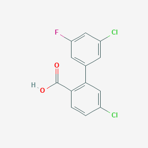 4-Chloro-2-(3-chloro-5-fluorophenyl)benzoic acid, 95%