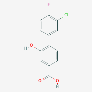 4-(3-Chloro-4-fluorophenyl)-3-hydroxybenzoic acid, 95%