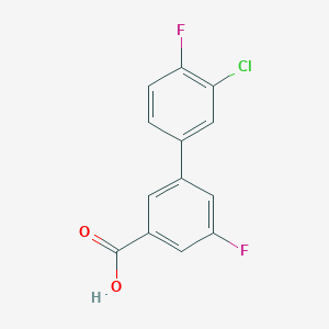 3-(3-Chloro-4-fluorophenyl)-5-fluorobenzoic acid, 95%