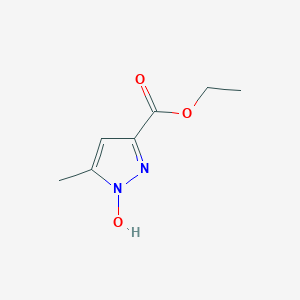 molecular formula C7H10N2O3 B064043 Ethyl 1-hydroxy-5-methyl-1H-pyrazole-3-carboxylate CAS No. 176385-36-7