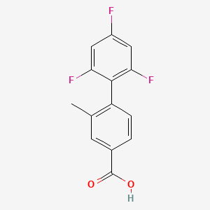 3-Methyl-4-(2,4,6-trifluorophenyl)benzoic acid, 95%