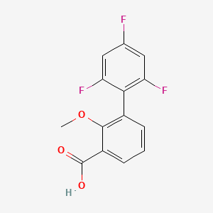 2-Methoxy-3-(2,4,6-trifluorophenyl)benzoic acid, 95%