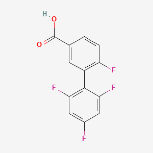 4-Fluoro-3-(2,4,6-trifluorophenyl)benzoic acid, 95%