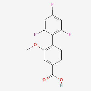 3-Methoxy-4-(2,4,6-trifluorophenyl)benzoic acid, 95%