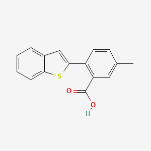 2-[Benzo(b)thiophen-2-yl]-5-methylbenzoic acid, 95%