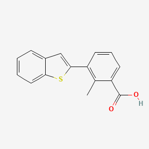 molecular formula C16H12O2S B6404444 3-[Benzo(b)thiophen-2-yl]-2-methylbenzoic acid, 95% CAS No. 1261947-21-0