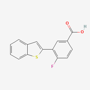 3-[Benzo(b)thiophen-2-yl]-4-fluorobenzoic acid, 95%