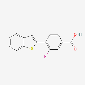 4-[Benzo(b)thiophen-2-yl]-3-fluorobenzoic acid, 95%