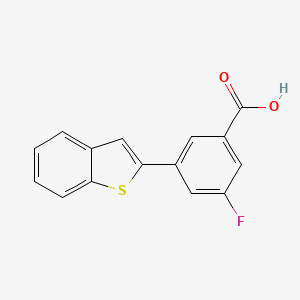 molecular formula C15H9FO2S B6404464 3-[Benzo(b)thiophen-2-yl]-5-fluorobenzoic acid, 95% CAS No. 1261962-67-7