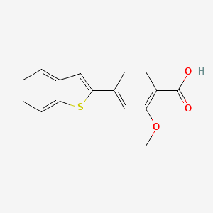 4-[Benzo(b)thiophen-2-yl]-2-methoxybenzoic acid, 95%