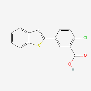 5-[Benzo(b)thiophen-2-yl]-2-chlorobenzoic acid, 95%