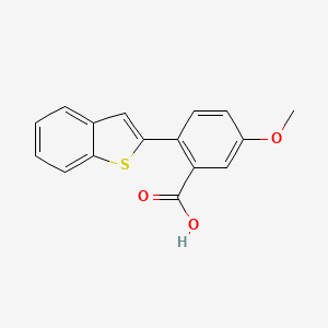 2-[Benzo(b)thiophen-2-yl]-5-methoxybenzoic acid, 95%