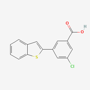 molecular formula C15H9ClO2S B6404532 3-[Benzo(b)thiophen-2-yl]-5-chlorobenzoic acid, 95% CAS No. 1261998-81-5