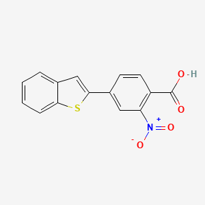 4-[Benzo(b)thiophen-2-yl]-2-nitrobenzoic acid, 95%