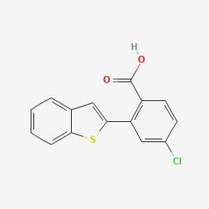 2-[Benzo(b)thiophen-2-yl]-4-chlorobenzoic acid, 95%